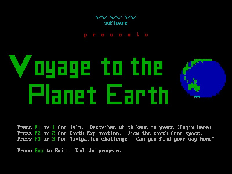 Voyage to the Planet Earth